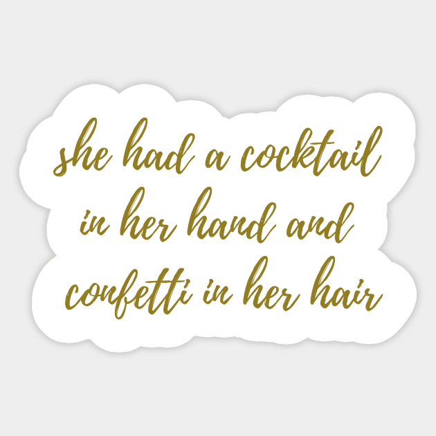 Cocktails and Confetti Sticker by ryanmcintire1232